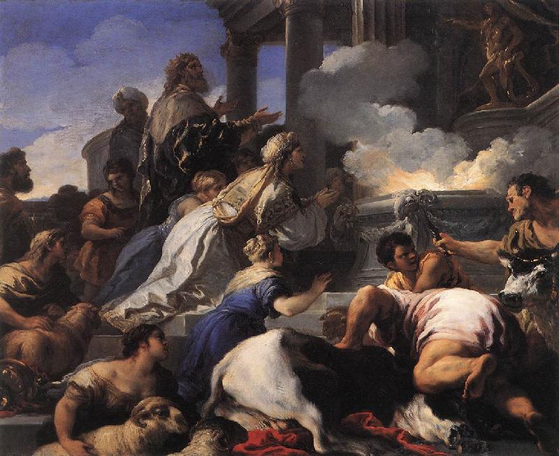 GIORDANO, Luca Psyche's Parents Offering Sacrifice to Apollo dfj